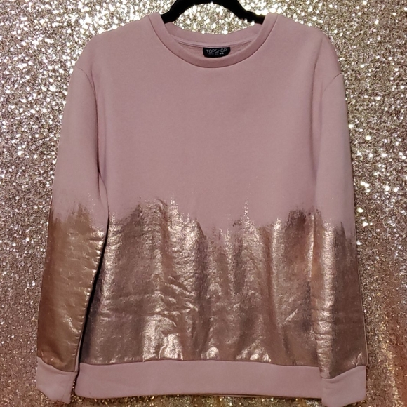 Topshop Sweaters - Topshop Blush Gold Sweater